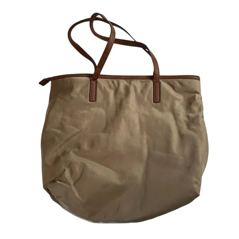 Michael Kors Kempton Nylon Large Pocket Tote Bag Neutral Women's Casual FLAWED‎ - Picture 7 of 16